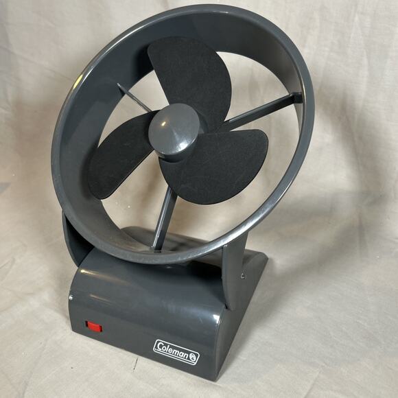 Coleman Freestanding Tent Fan Battery Operated (4D) Tilting Base TESTED WORKS! - Picture 4 of 7